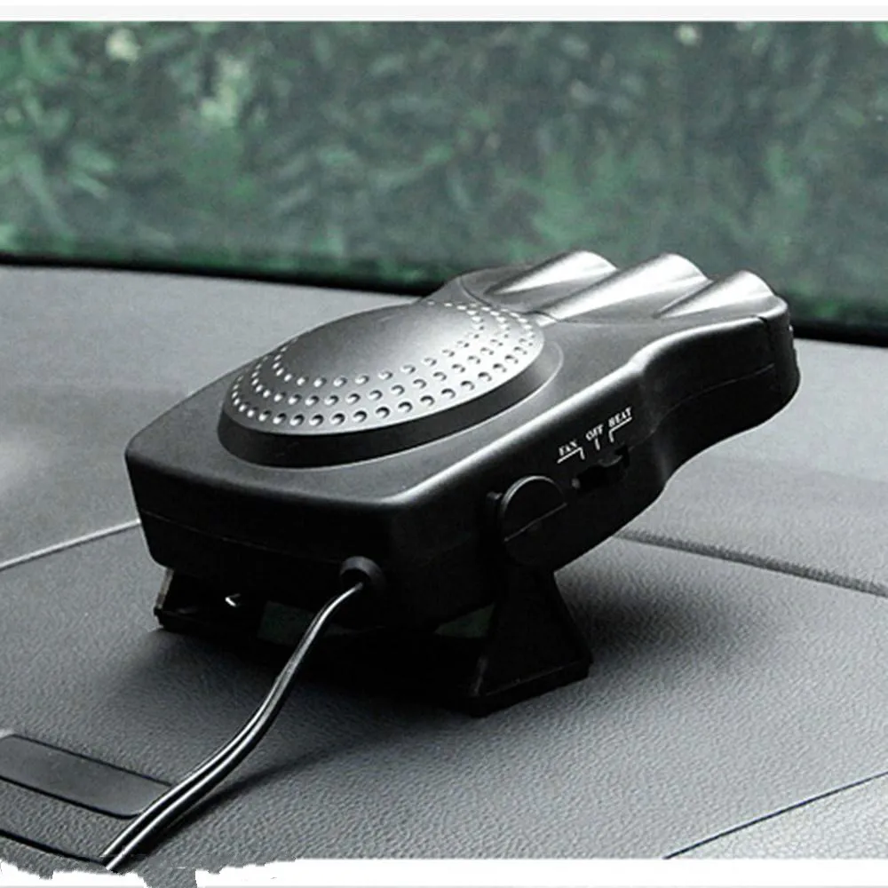 Portable Car Auto Heater 300° Rotatable Fast Heating Fan Defroster Demister