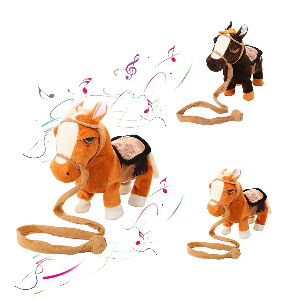 walking horse toy with leash