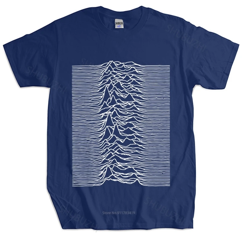 Мужская Роскошная хлопковая футболка Приталенная Joy Division с изображением
