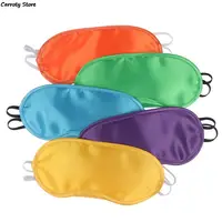 1PC Silk Eye Mask Eyeshade Cover Shade Soft Blindfold Travel Eyepatch Natural Sleeping Eye Patch Sleep Mask Women Men 2