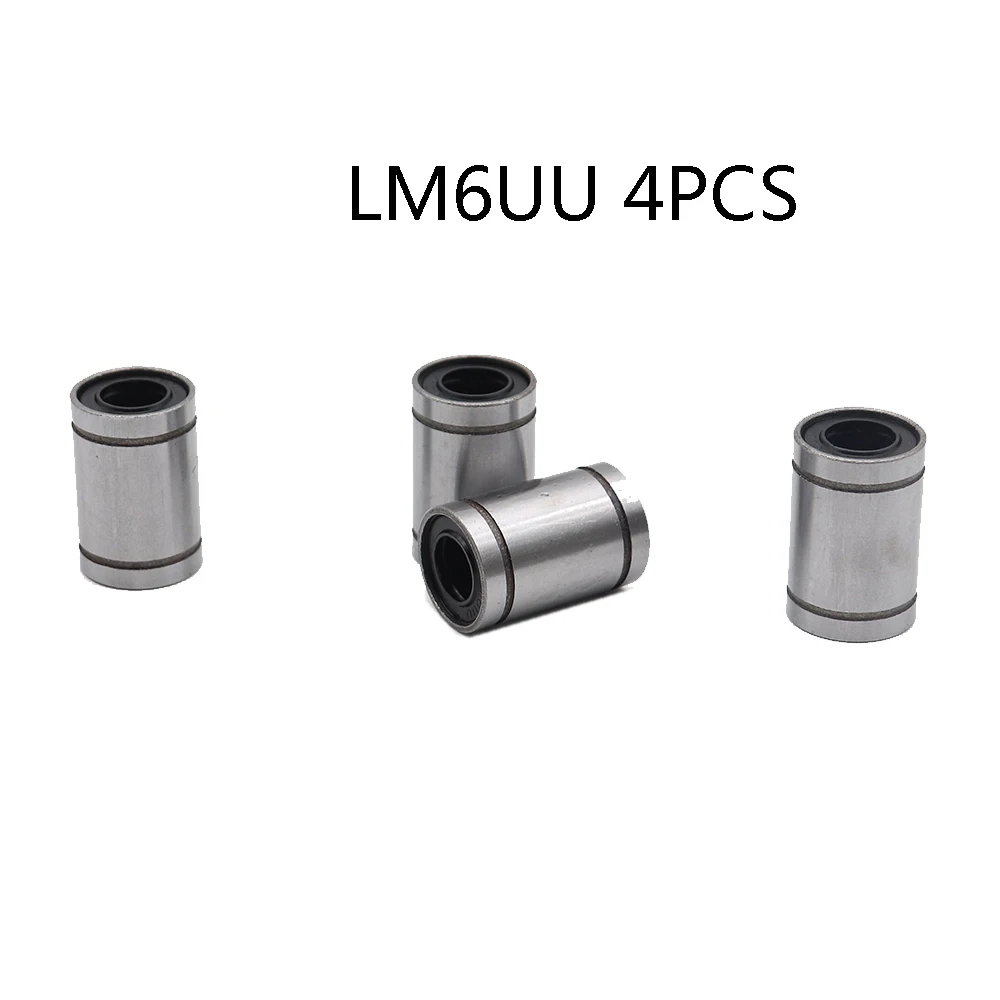 4 шт./лот LM6UU 6 мм Линейный втулка CNC подшипник для вала|Валы| |