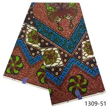 Африканские Восковые принты ткань Анкара ткань африканская Ткань 6 ярдов хлопок ткань для Пэчворк Африканский батик принт воск 1309