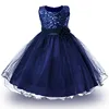 3-14yrs Hot Selling Baby Girls Flower sequins Dress High quality Party Princess Dress Children kids clothes 9colors ► Photo 2/6