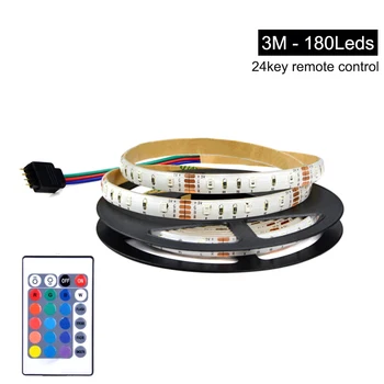 

TV Backlight Bar Flexible With Remote Controller IP65 Waterproof Home Decor Free Cut LED Strip Light Easy Install Wedding Party
