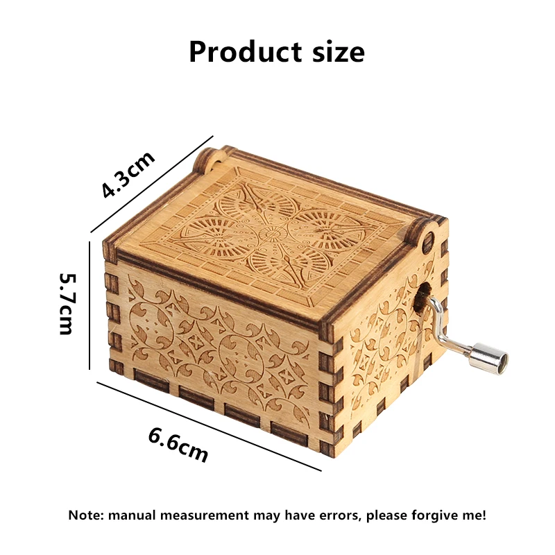 Резная ручная деревянная музыкальная шкатулка Игра престолов Звездные войны рождественские украшения для дома аксессуары Прямая поставка
