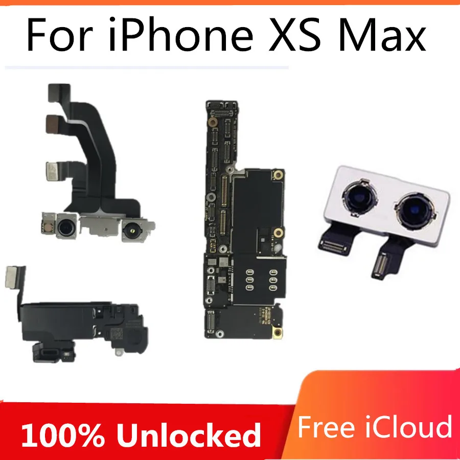 Бесплатная iCloud для iPhone XS материнская плата с/без лица ID с задней камерой