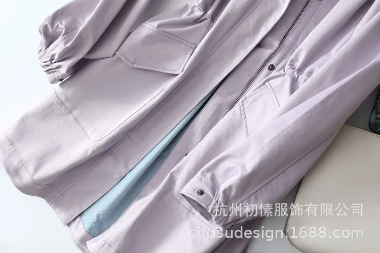 Even Lining Not General! Japan Toray Fabric, Breathable Not Hot! Waterproof Windproof Medium-length Trench Coat