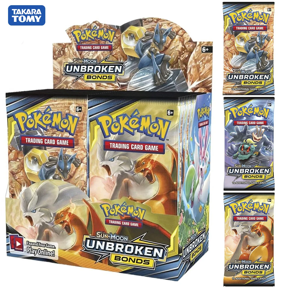 

324pcs card Pokemon TCG: Sun & Moon UNBROKEN BONDS Trading Card Game A Box of 36 Bags Collection High-quality cards