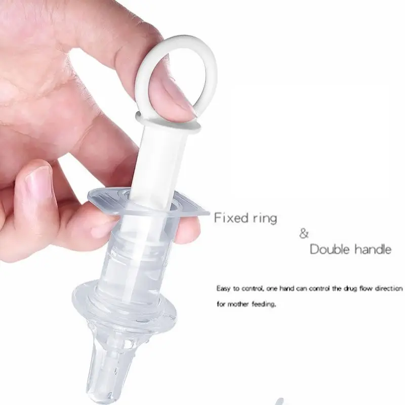 

hilittlekidsKids Pacifier Needle Feeder Feeding Flatware Utensils Baby Solid Feeding Utensils Squeeze Medicine Dropper Dispenser