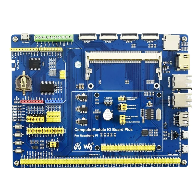 Waveshare для Raspberry Pi Compute Module 3 + 16GB комплект разработки тип A CM3 IO Плата DS18B20 ИК пульт