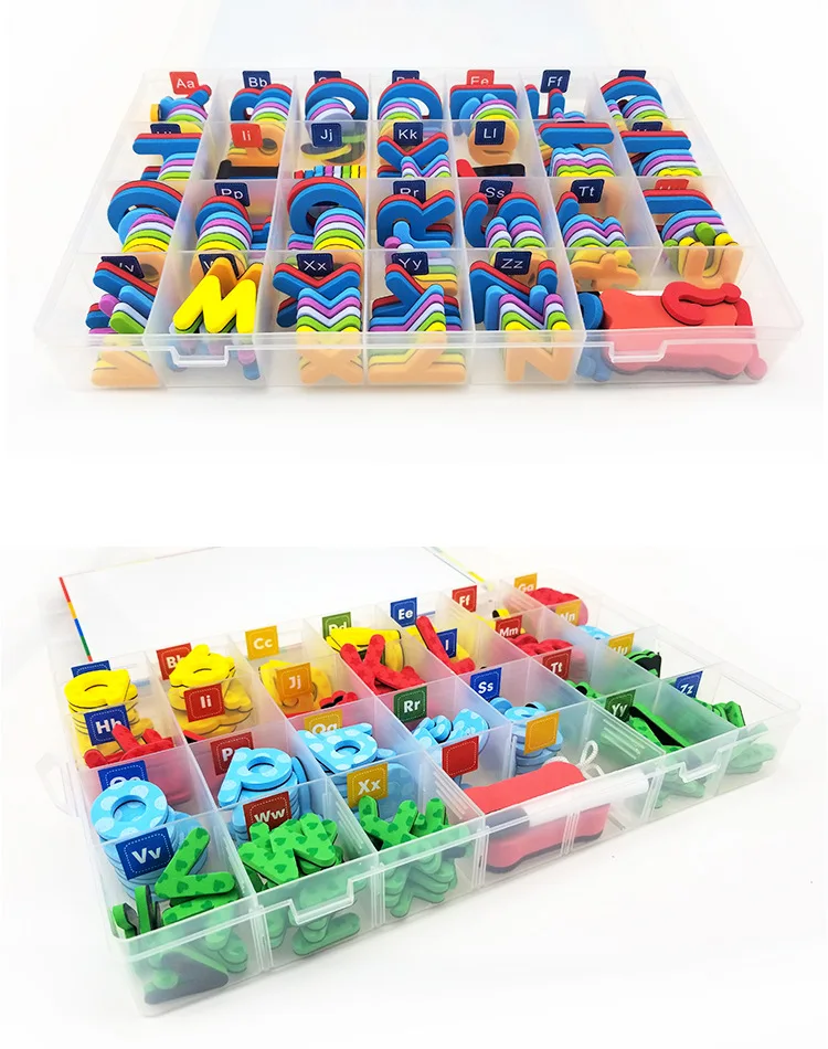 Letras de Espuma Conjunto com Placa Ortografia e Aprendizagem Brinquedo para Crianças Ímã para Crianças Pces Magnética Alfabetos Educativos Abc 208 - 104 2 Computers & Electronics