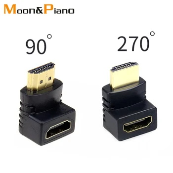 

HDMI Adapter 270 90 Degree Right Angle Connector Male to Female Cable Converters Extender HDMI Extender for PS4 1080P HDTV