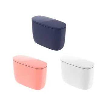 

Plastic Mini Trash Bin Can Multi-function Desktop Garbage Storage Basket with Lid Kitchen Home Office