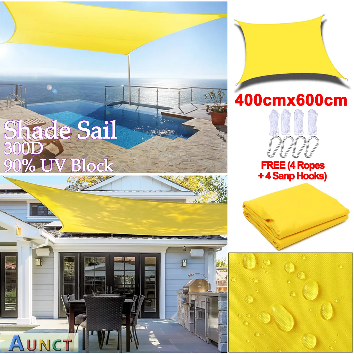 Bright Yellow 4x6m