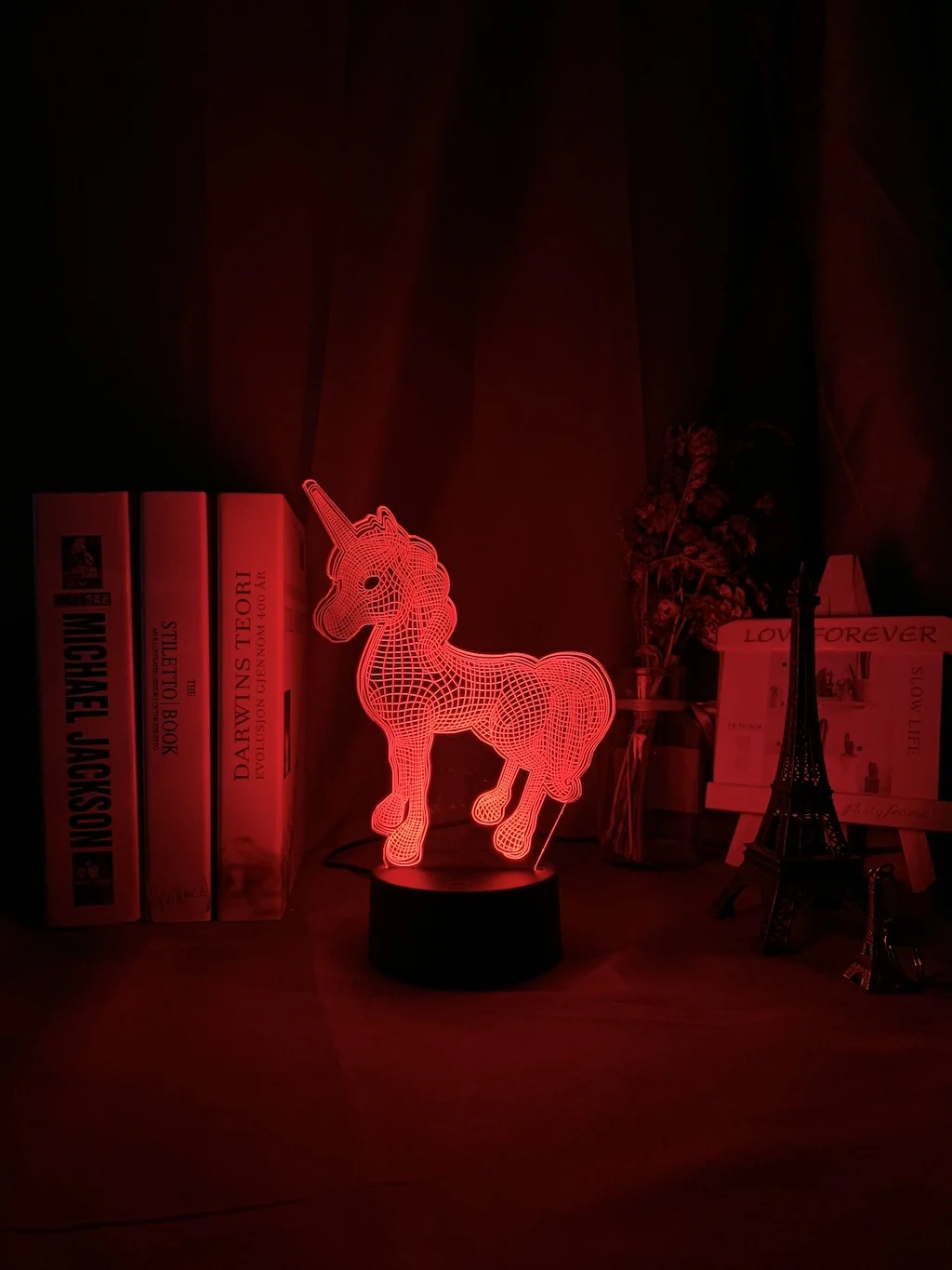 3d лампа Единорог детский ночной Светильник меняющий Цвет Usb Батарея ночной Светильник для малышей; для детей; для девочек Декор для спальни Единорог Ночник подарок