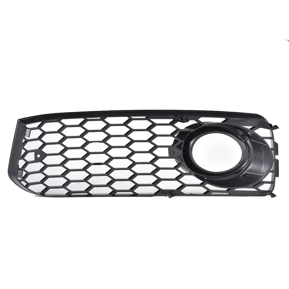 2pcs Car Fog Light Lamp Cover Left and Right Honeycomb Hex Grille for A5 S-Line / S5 B8 RS5 2008-2012 Car Accessories