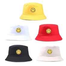 5 цветов, летняя женская и мужская Панама, Панама со смайликом, дизайнерская плоская шляпа для рыбалки, рыбака, Боба, хип-хоп кепка