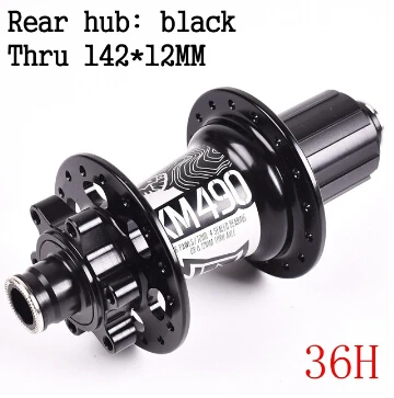 rear 12x142MM 36H Koozer XM490 ступицы 4 подшипника MTB горный велосипед концентратора сзади 10*135 мм QR100* 15 12*142 мм через 28/32/36 отверстиями дисковый тормоз велосипедные ступицы XD - Цвет: rear 12x142MM 36H