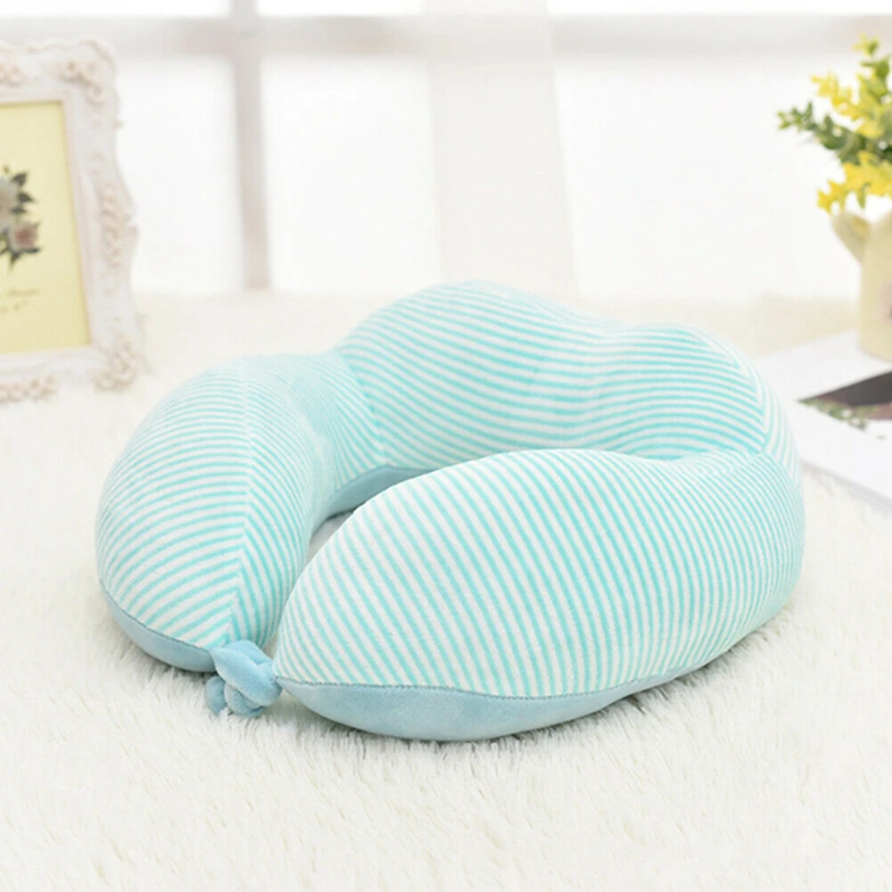 Синий Memory Foam подушка для путешествий на шею u-образная мягкая подушка для полетов для автомобиля, Офисная подушка для отдыха, горячая распродажа - Цвет: Синий