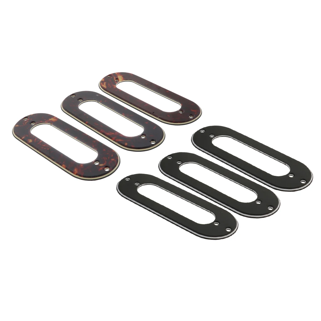3pcs Metal Single Coil Pickup Mounting Ring for ST Style Guitar Replacements