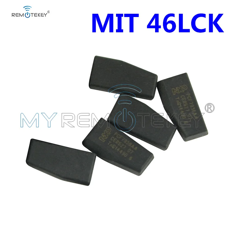 Remtekey 5 pcs Transponder Key Remote Key Chip Blank For Mitsubishi ID46 Locked 46LCK Chip Transponder Virgin Carbon