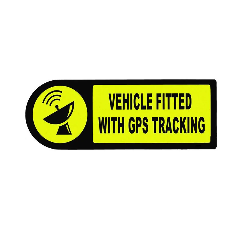 

Warning Vehicle Fitted with GPS Car Sticker Vinyl Car Window Car Styling Accessories Decorative Waterproof PVC 15cm*6cm