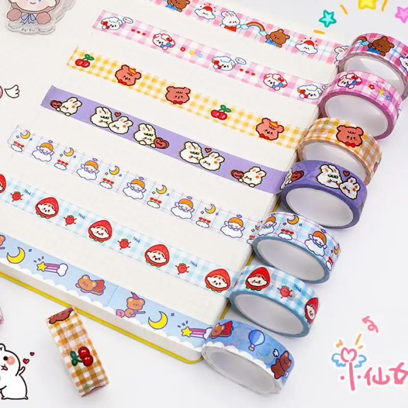 1pc/продавать лента Washi Носки с рисунком медведя из мультика Cub вручную учетной