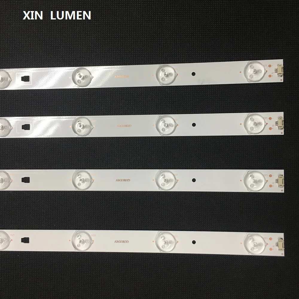 Светодиодная лента XIN LUMEN 2019 Ha ir 40 дюймов 4 шт 12 Светодиодный 808 мм для подсветки LED