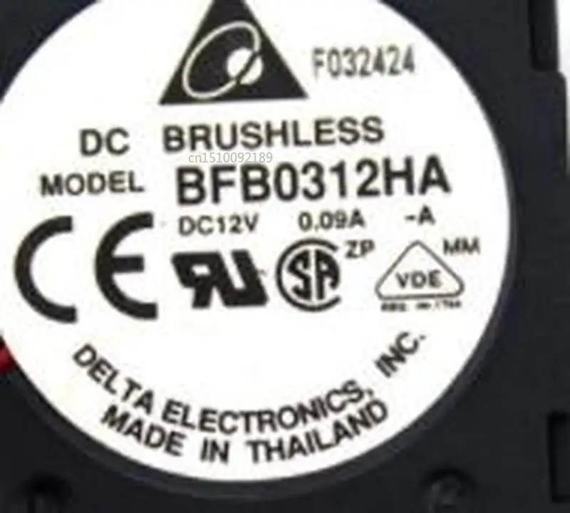 Для электроники BFB0312HA DC 12V 0.09A 30x30x10 мм 2-провод Сервер охлаждающий вентилятор