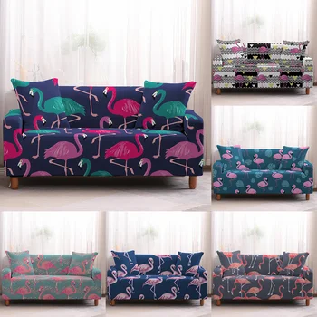 

Flamingo Couch Sofa Covers For Living Room Universal Stretch Furniture Covers Loveseat Corner Sofa Slipcovers Elastic Covers
