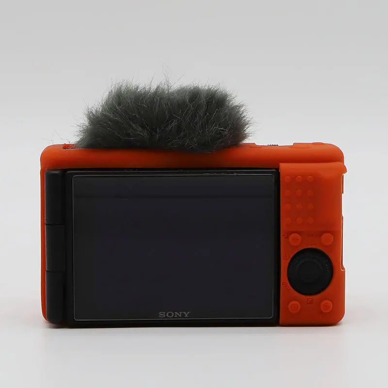 Силиконовая кожа брони чехол для корпуса камеры протектор Sony Z V1 ZV1 цифровая