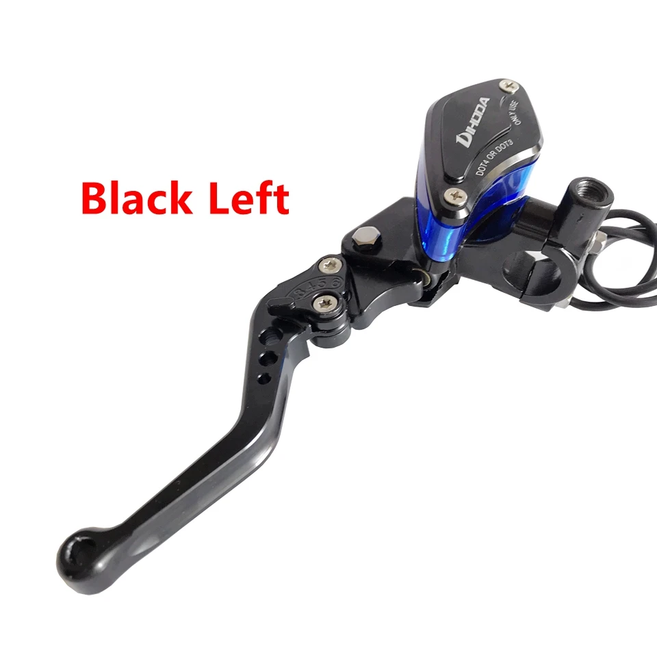 Black Left Мотоцикл 22 мм 7/8 ''руль с M10 зеркалом монтажные отверстия гидравлический рычаг сцепления Главный цилиндр тормозного насоса ручка - Цвет: Black Left