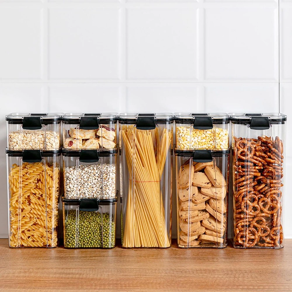 460 700 1300 1800ml Pba Food Storage Containers Free Kitchen Pantry Storage Containers For Sugar Flour And Baking Supplies Storage Bottles Jars Aliexpress