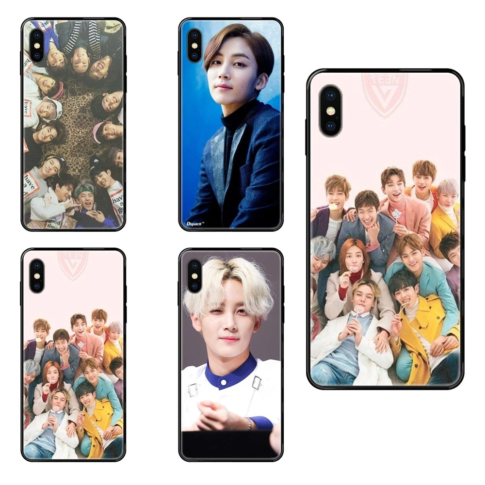 Для Apple iPhone X XR XS 11 12Pro MAX 5S 5C SE 6S 7 8 Plus 2020 черный мягкий ТПУ Live Love Phone Kpop Seventeen Jeonghan 17 Diy |