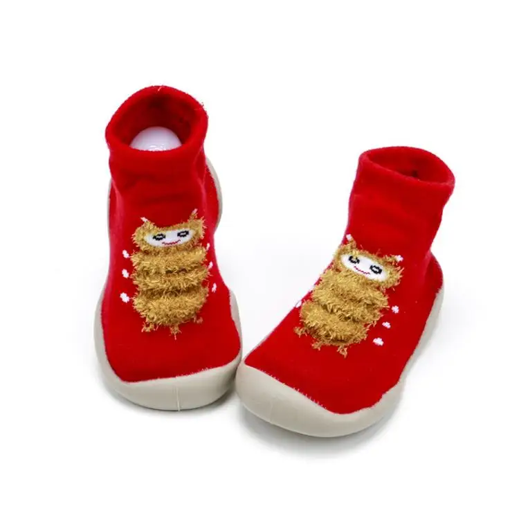 Обувь для малышей нескользящие носки с рисунками животных и букв обувь-тапочки противоскользящие носки 41 вид T06 tz01 - Цвет: 32