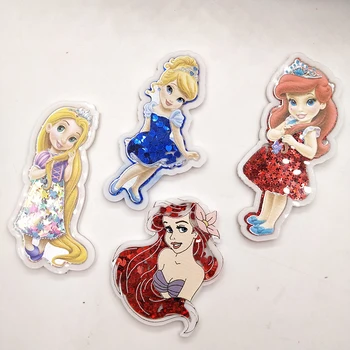 

New Girl Quicksand Fruit Transparent Plastic Resin with Colorful Sequins DIY Make Hair Clip Accessories Craft Handmade