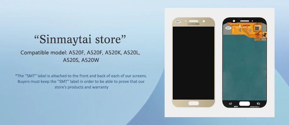 5," супер AMOLED A520 lcd для SAMSUNG Galaxy A5 дисплей сенсорный экран дигитайзер A520 A520F SM-A520F Замена