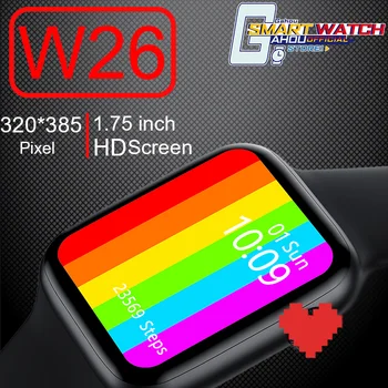 

Smart Watch W26 for IOS Android Huawei Watch Fit W26 WATCH 6 Smart Watch Men IWO W26 for poco PK Amazfit GTS Haylou Ls02 W46 P8