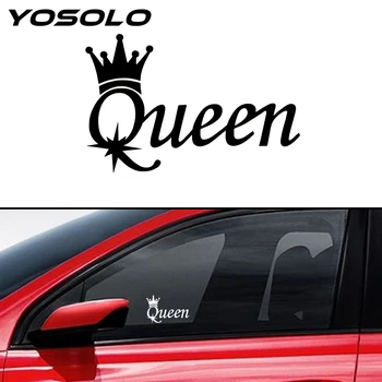 

YOSOLO 15CM*9.7CM QUEEN Car Sticker Motorcycle Sticker Decal Car-styling Vinyl Car Exterior Accessories