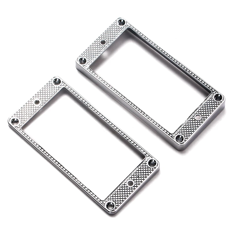 

2Pcs Humbucker Pickup Ring Metal Curved Bottom Frame for LP PRS Guitar Parts