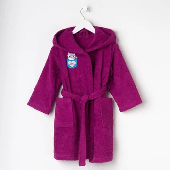 

Terry dressing gown for children "Meow", size 32, color purple, with AIRO