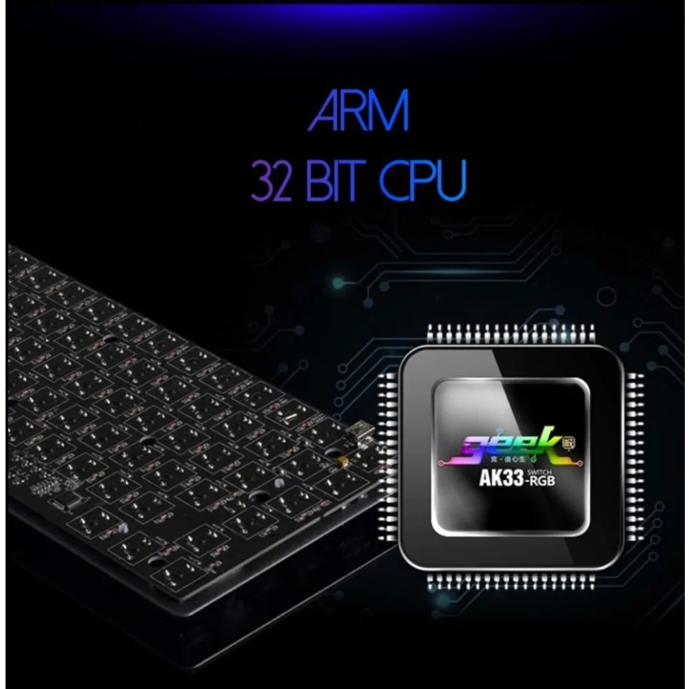 Клавиатура AK33 Механическая игровая MX Синий/красный/коричневый/черный