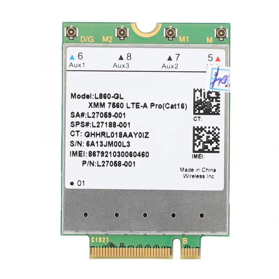 

For Fibocom Cat16 1Gbps L860-GL 4G LTE Module 4x4 MIMO 256QAM LTE-A Wireless Network Card