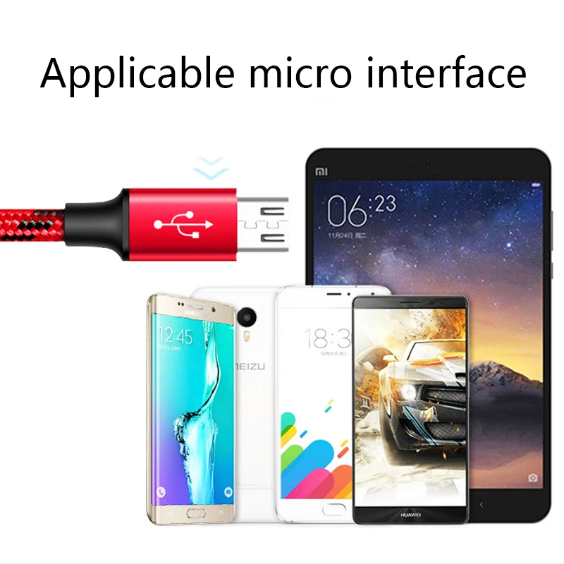 USB Micro кабель 5 м нейлоновый Плетеный Usb кабель для Xiaomi Mi9 Mi8 huawei V20 Nova4 samsung Redmi Note OPPO Vivo зарядное устройство