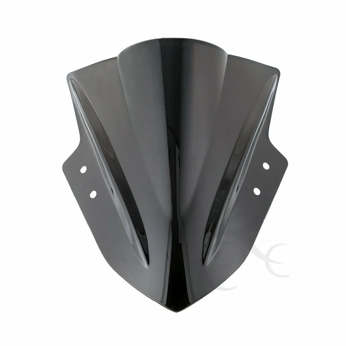 Мотоцикл двойной пузырь лобовое стекло для Kawasaki Ninja 300 EX300 2013- черный/прозрачный