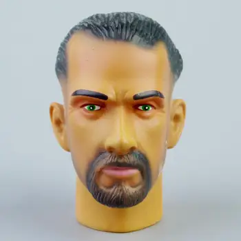 

ZY 1/6 PVC Middle-aged Male Head Carving Man Head Sculpt Model W/Neck Fit 12" Action Figure Toys