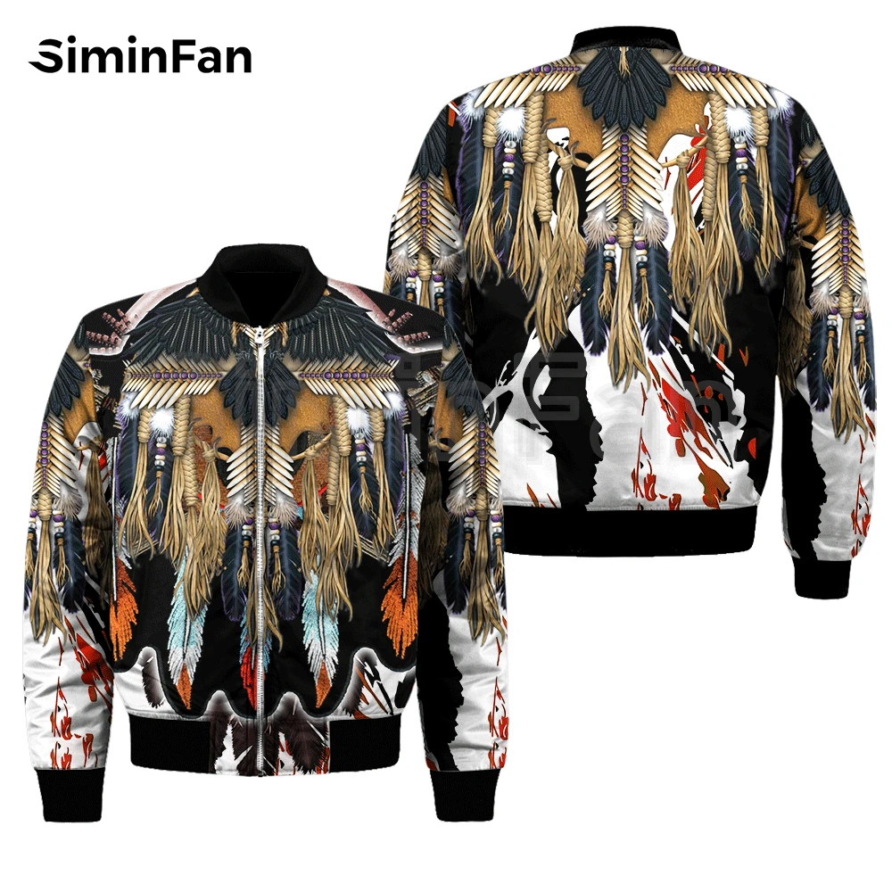 de estilo étnico Tribal para hombre mujer, abrigo grueso con estampado 3D, estilo Bomber informal, Harajuku, ropa calle para invierno, 02|Chaquetas| - AliExpress