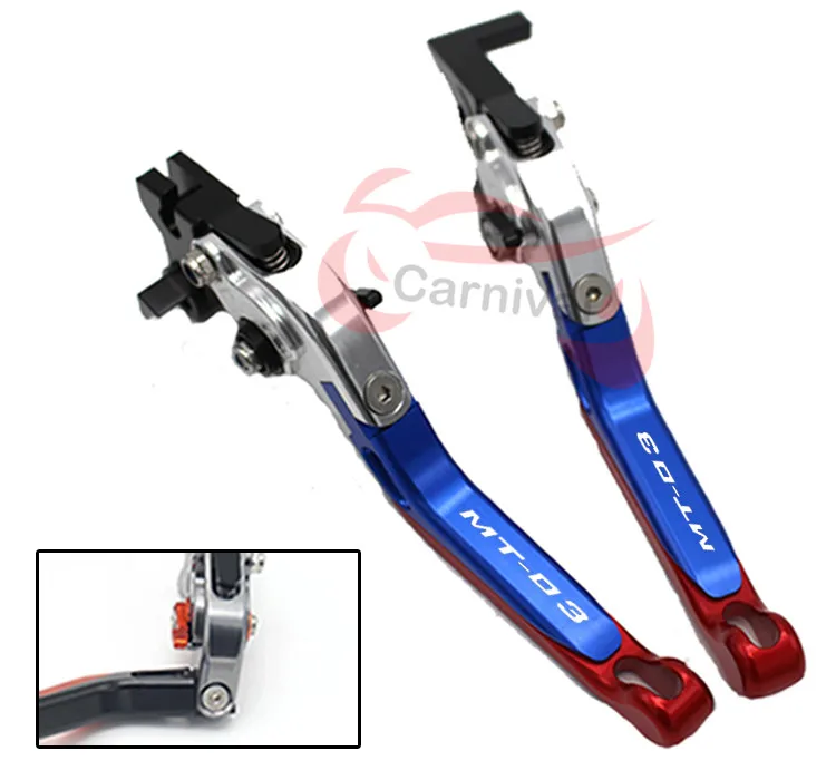 ForYAMAHA MT-03 MT03 MT 03 2015-2018 motorcycle accessories folding extendable brake levers |