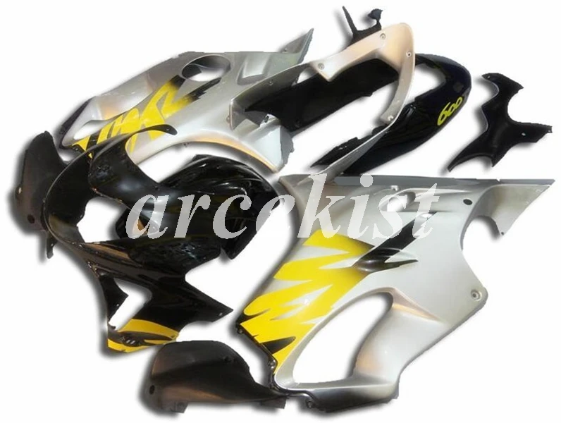 

New ABS Motorcycle Fairings Kit Fit for HONDA CBR600 F4 FS 1999 2000 99 00 Bodywork set Custom Free Silver yellow black