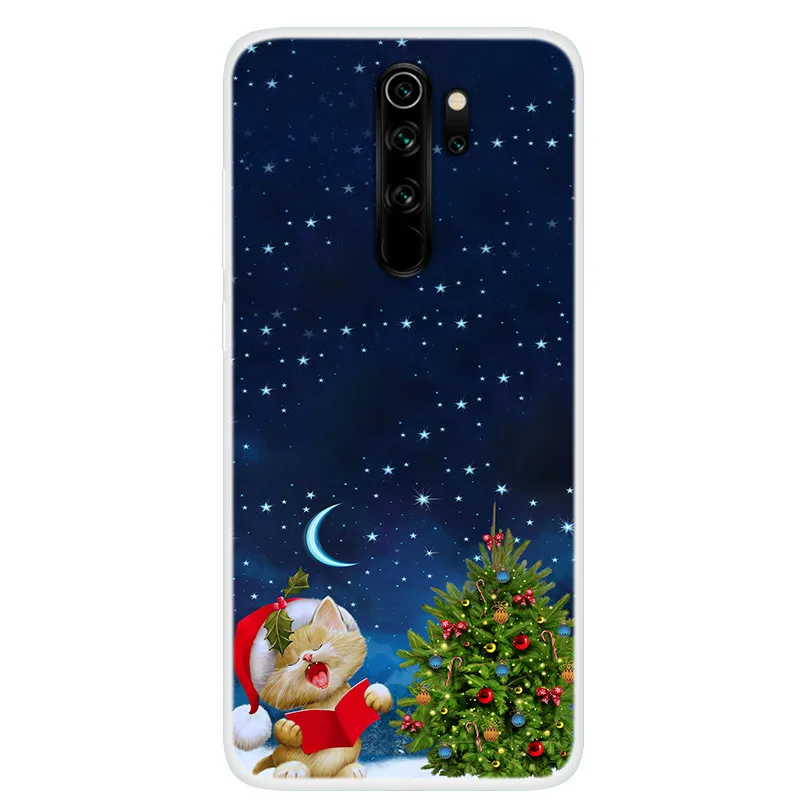 For Xiaomi Redmi Note 8 Pro Case Christmas NEW Year Gift Soft TPU Cover For Xiomi Redmi Note 8T Phone Cases Coque Note8 8Pro xiaomi leather case charging Cases For Xiaomi